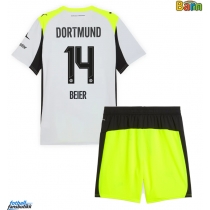 Borussia Dortmund Maximilian Beier #14 Bortedraktsett Barn 2025-26 Kortermet (+ Korte bukser)